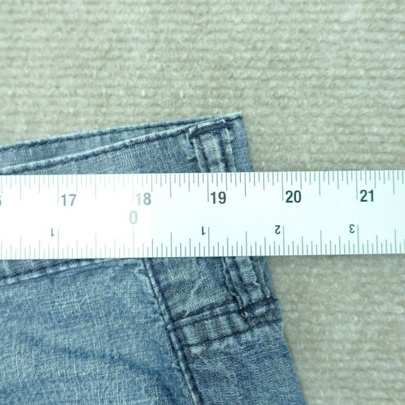 Gap Chino Shorts Men's 38  Straight Blue Cotton Fly Button - Picture 5 of 7